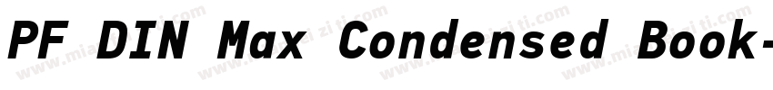 PF DIN Max Condensed Book字体转换